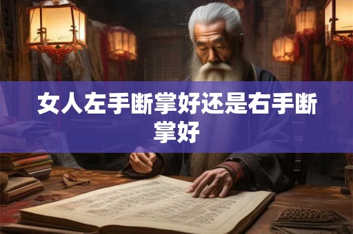 女人左手断掌好还是右手断掌好