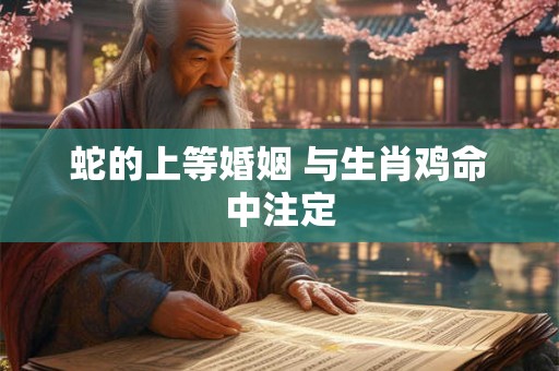 蛇的上等婚姻 与生肖鸡命中注定
