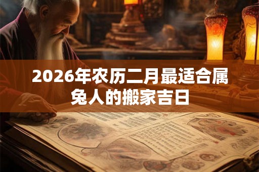 2026年农历二月最适合属兔人的搬家吉日