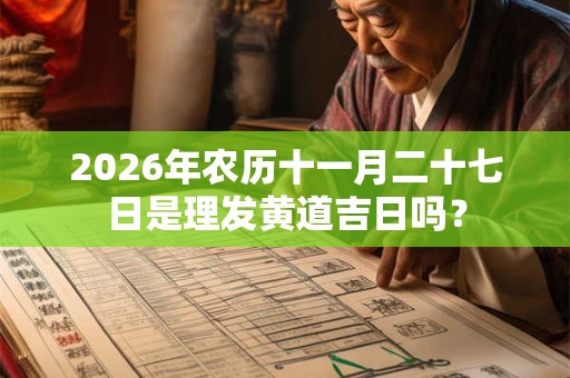 2026年农历十一月二十七日是理发黄道吉日吗？