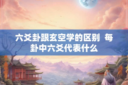 六爻卦跟玄空学的区别  每卦中六爻代表什么