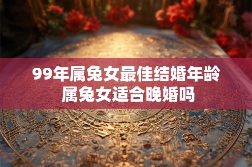 99年属兔女最佳结婚年龄 属兔女适合晚婚吗 99年属兔女最佳结婚年龄 属兔女适合晚婚吗