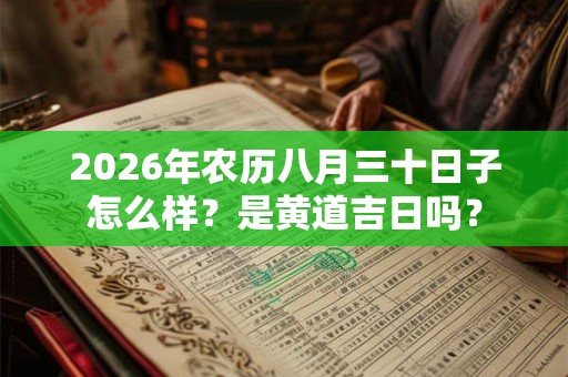 2026年农历八月三十日子怎么样？是黄道吉日吗？