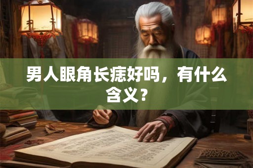 男人眼角长痣好吗,有什么含义? 男人眼角长痣好吗,有什么含义?
