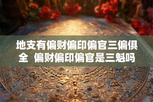 地支有偏财偏印偏官三偏俱全  偏财偏印偏官是三魁吗