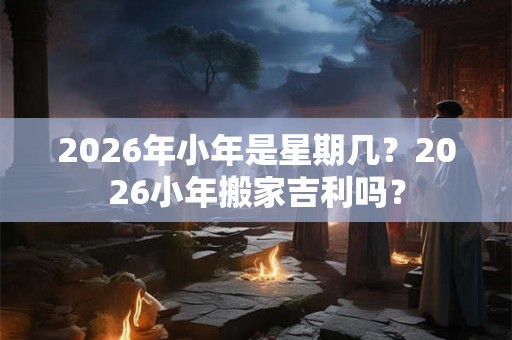 2026年小年是星期几？2026小年搬家吉利吗？