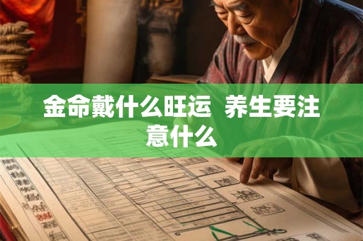 金命戴什么旺运  养生要注意什么