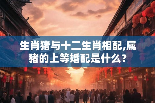 生肖猪与十二生肖相配,属猪的上等婚配是什么？