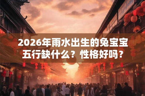 2026年雨水出生的兔宝宝五行缺什么?性格好吗? 2026年雨水出生的兔宝宝五行缺什么?性格好吗?