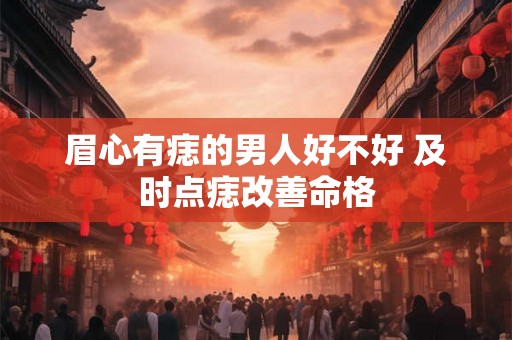 眉心有痣的男人好不好 及时点痣改善命格