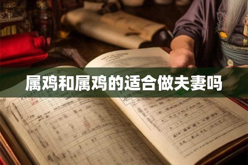 属鸡和属鸡的适合做夫妻吗