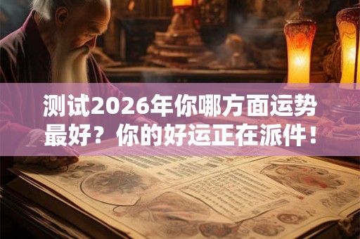 测试2026年你哪方面运势最好？你的好运正在派件！