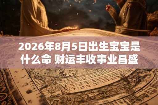 2026年8月5日出生宝宝是什么命 财运丰收事业昌盛
