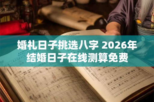 婚礼日子挑选八字 2026年结婚日子在线测算免费