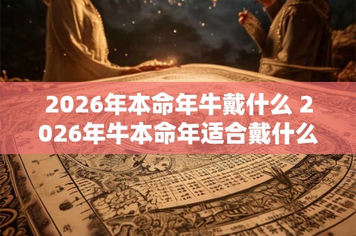 2026年本命年牛戴什么 2026年牛本命年适合戴什么 2026年本命年牛戴什么 2026年牛本命年适合戴什么