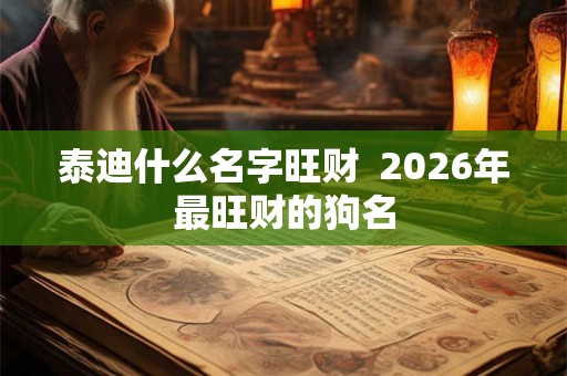 泰迪什么名字旺财 2026年最旺财的狗名 泰迪什么名字旺财 2026年最旺财的狗名