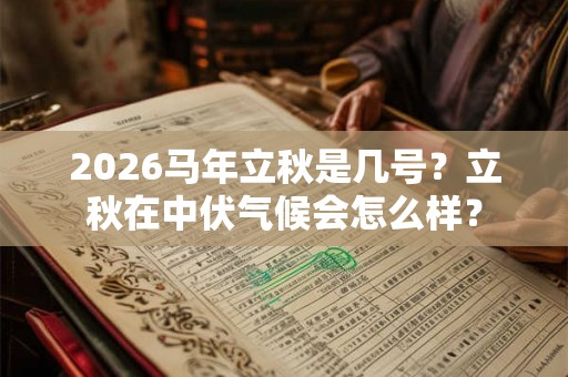 2026马年立秋是几号？立秋在中伏气候会怎么样？