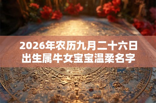 2026年农历九月二十六日出生属牛女宝宝温柔名字
