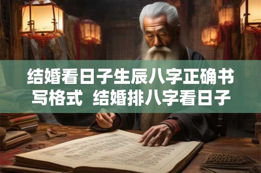 结婚看日子生辰八字正确书写格式  结婚排八字看日子