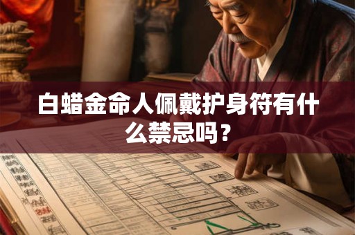 白蜡金命人佩戴护身符有什么禁忌吗？