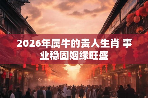 2026年属牛的贵人生肖 事业稳固姻缘旺盛