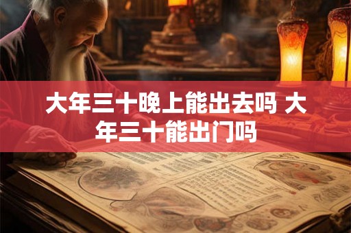 大年三十晚上能出去吗 大年三十能出门吗