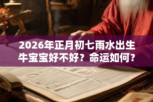 2026年正月初七雨水出生牛宝宝好不好？命运如何？