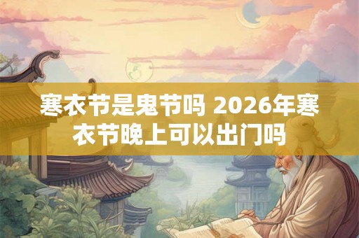 寒衣节是鬼节吗 2026年寒衣节晚上可以出门吗