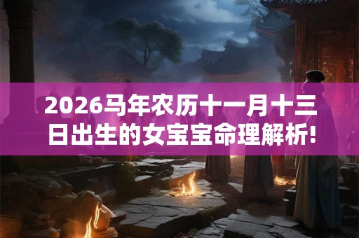 2026马年农历十一月十三日出生的女宝宝命理解析!