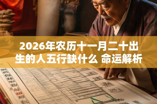 2026年农历十一月二十出生的人五行缺什么 命运解析八字起名 2026年农历十一月二十出生的人五行缺什么 命运解析八字起名
