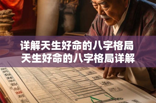详解天生好命的八字格局 天生好命的八字格局详解 详解天生好命的八字格局 天生好命的八字格局详解