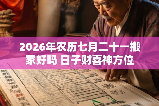 2026年农历七月二十一搬家好吗 日子财喜神方位