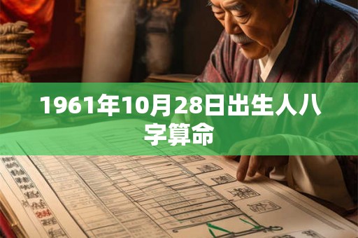 1961年10月28日出生人八字算命
