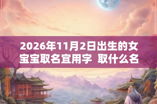 2026年11月2日出生的女宝宝取名宜用字 取什么名字好 2026年11月2日出生的女宝宝取名宜用字 取什么名字好