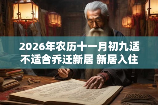 2026年农历十一月初九适不适合乔迁新居 新居入住注意事项 2026年农历十一月初九适不适合乔迁新居 新居入住注意事项