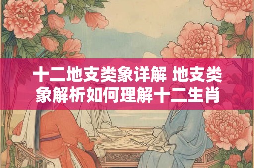 十二地支类象详解 地支类象解析如何理解十二生肖