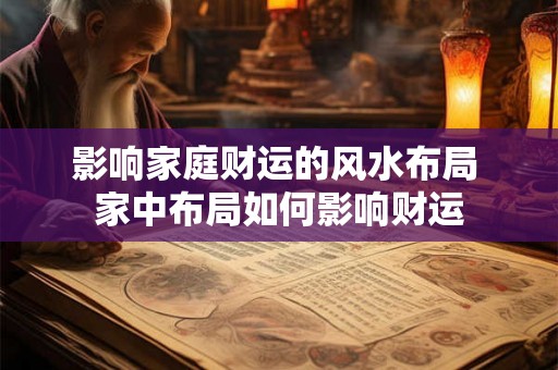 影响家庭财运的风水布局 家中布局如何影响财运