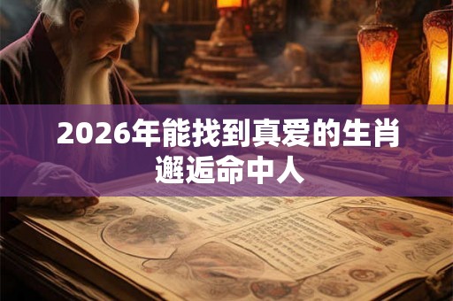 2026年能找到真爱的生肖 邂逅命中人 2026年能找到真爱的生肖 邂逅命中人