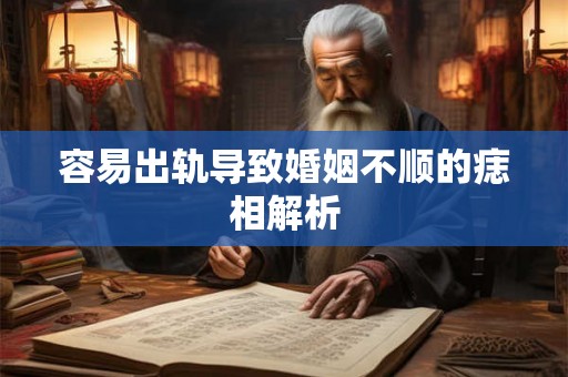 容易出轨导致婚姻不顺的痣相解析