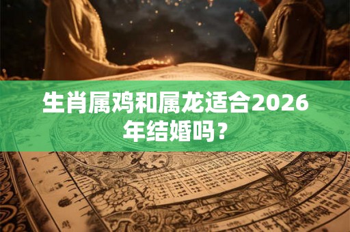 生肖属鸡和属龙适合2026年结婚吗？