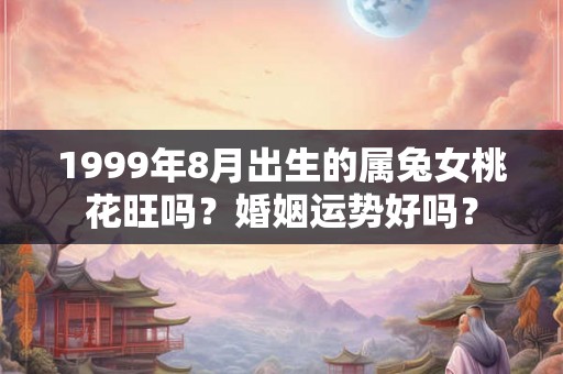1999年8月出生的属兔女桃花旺吗？婚姻运势好吗？