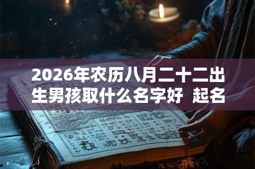 2026年农历八月二十二出生男孩取什么名字好 起名喜用字 2026年农历八月二十二出生男孩取什么名字好 起名喜用字