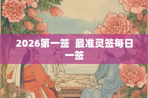 2026第一签  最准灵签每日一签