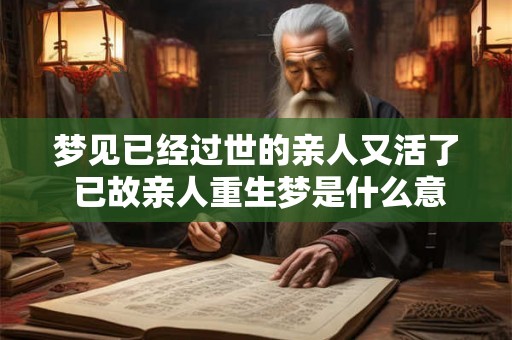 梦见已经过世的亲人又活了 已故亲人重生梦是什么意思