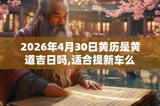 2026年4月30日黄历是黄道吉日吗,适合提新车么