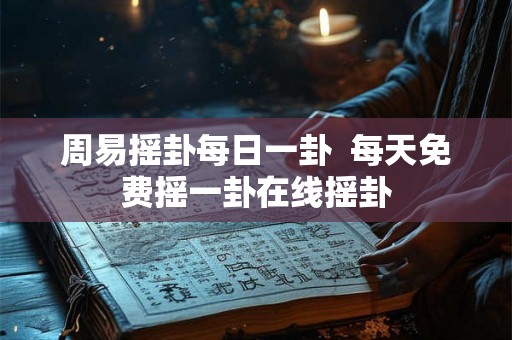 周易摇卦每日一卦  每天免费摇一卦在线摇卦
