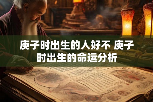 庚子时出生的人好不 庚子时出生的命运分析