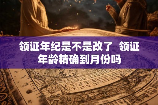 领证年纪是不是改了  领证年龄精确到月份吗
