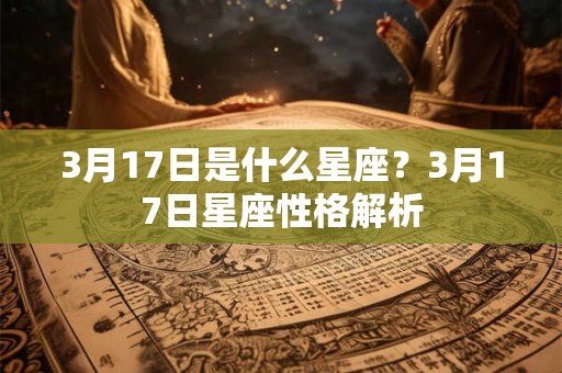 3月17日是什么星座?3月17日星座性格解析 3月17日是什么星座?3月17日星座性格解析