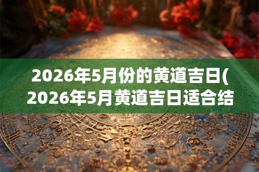 2026年5月份的黄道吉日(2026年5月黄道吉日适合结婚吗？)